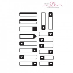 Studio L2E LABEL IT planner stamp set